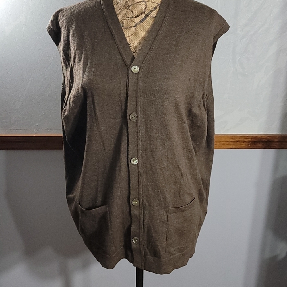 Lazo made in Italy wool green vest
